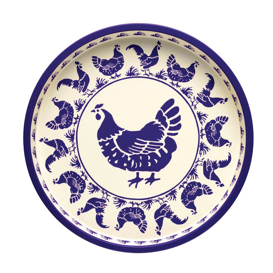 Emma Bridgewater Blue Hens Deepwell Tray - Kitchentins.com