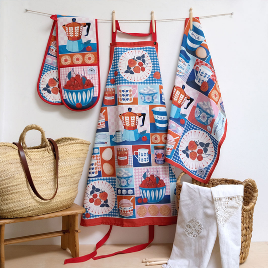 Kitchentins.com - Printer Johnson Apron, Oven Glove and Tea Towel