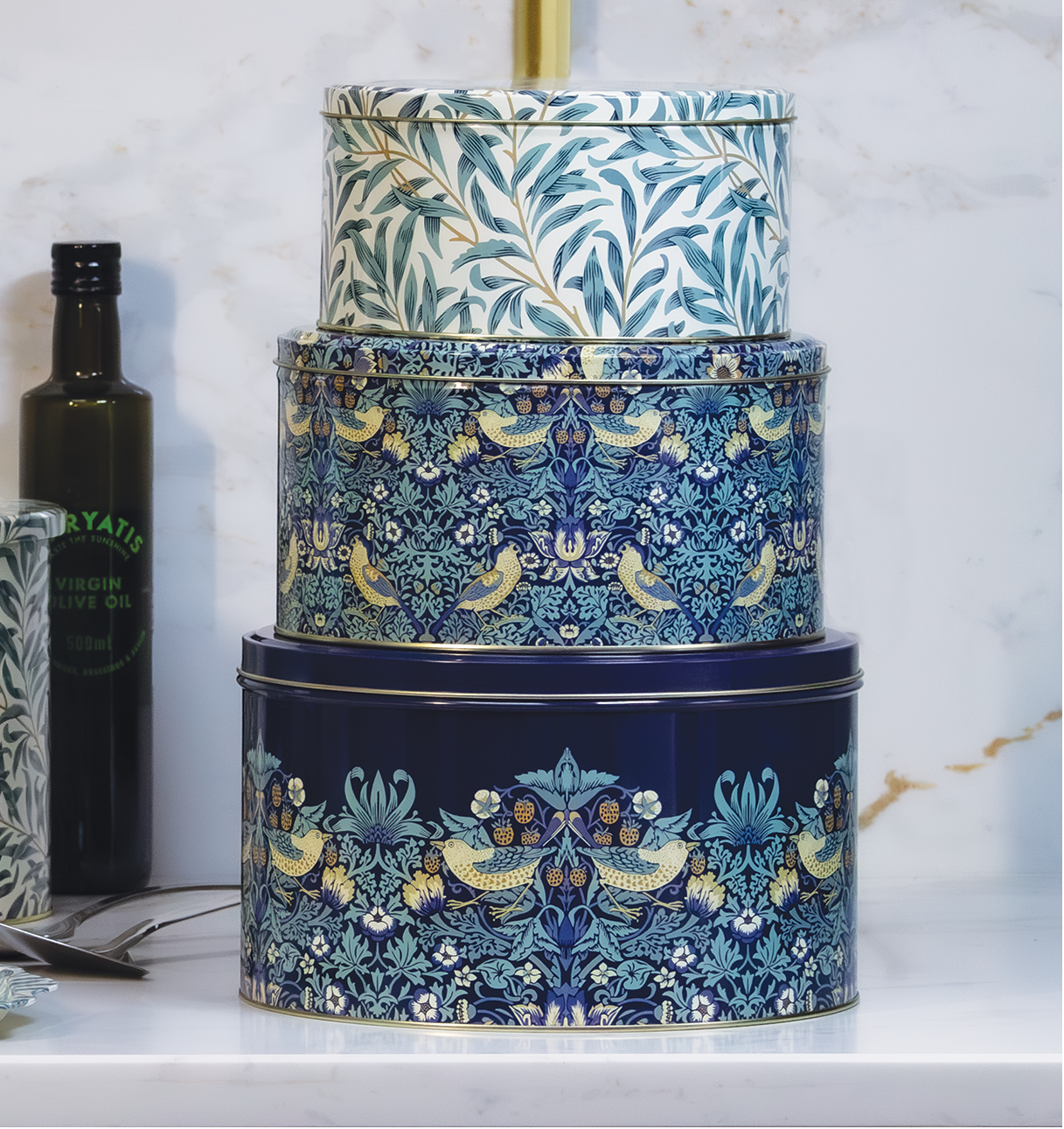 Arts & Crafts design set of 3 cake tins - Kitchentins