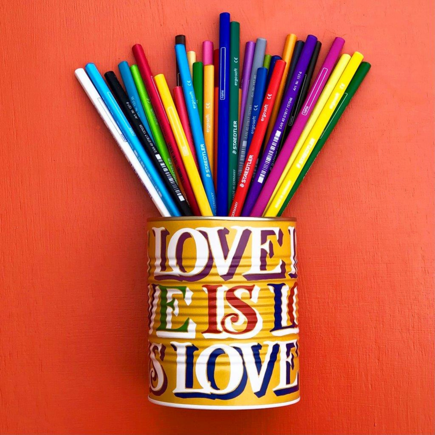 Kitchentins - Emma Bridgewater Brighter World Love is Love utensil Tin