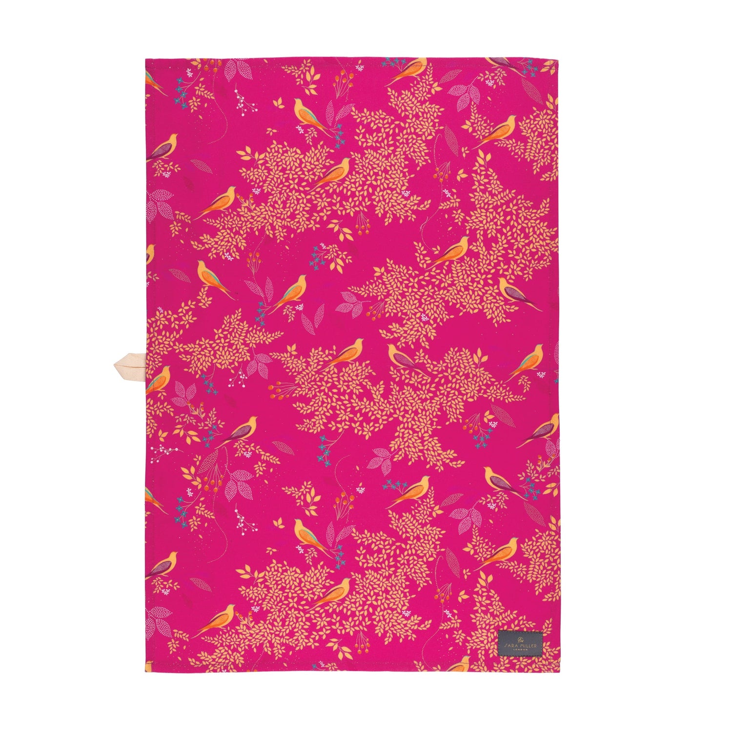 Kitchentins - Sara Miller Chelsea Pink tea towel