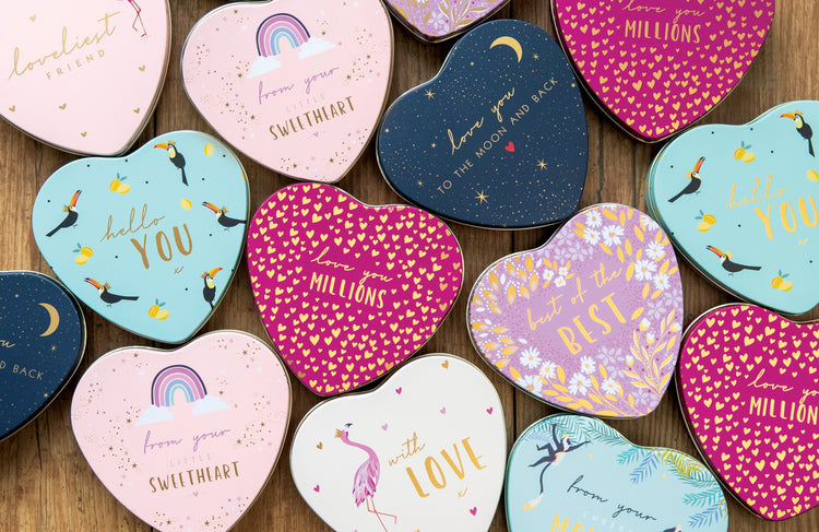 Sara Miller Little Gestures Heart Shaped Tins - Kitchentins