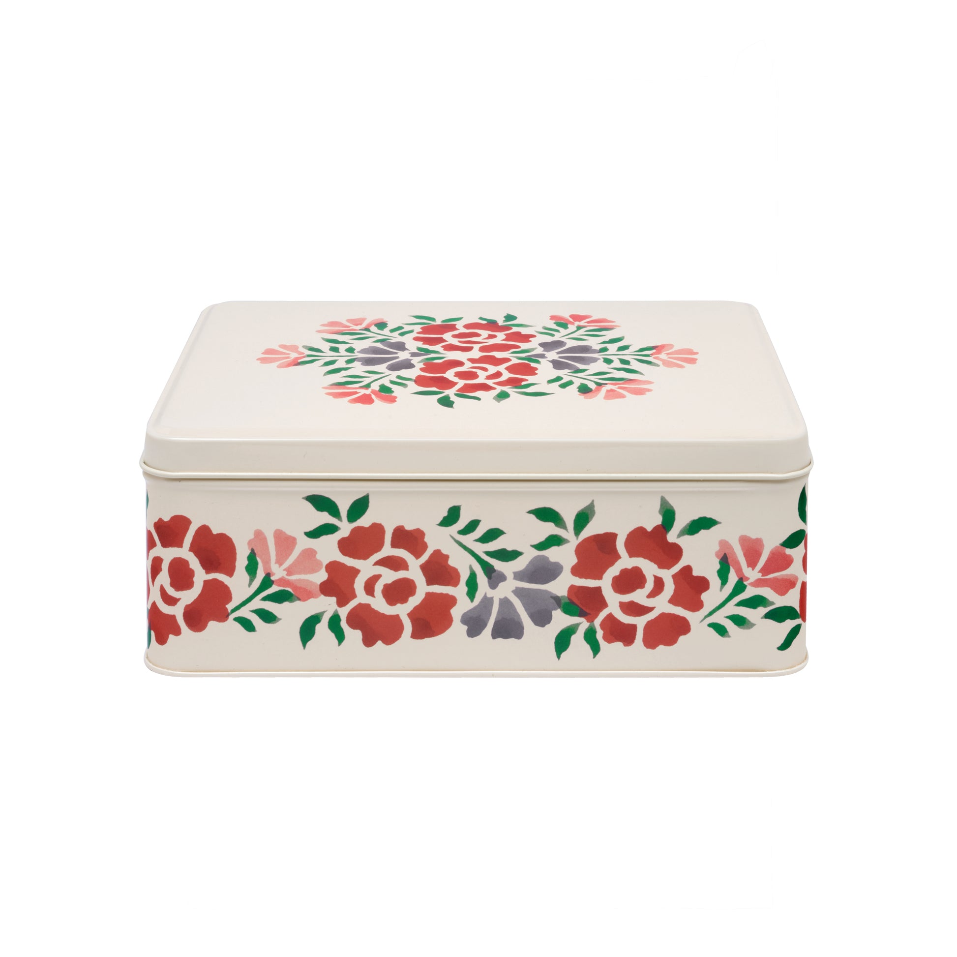 Emma Bridgewater Antique Rose design deep rectangular tin