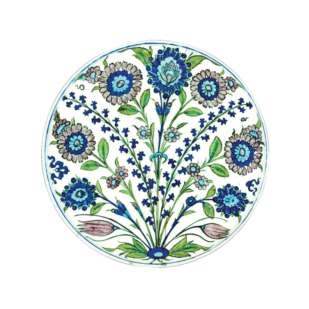 Decorative Tin Plate - Flower Sprays