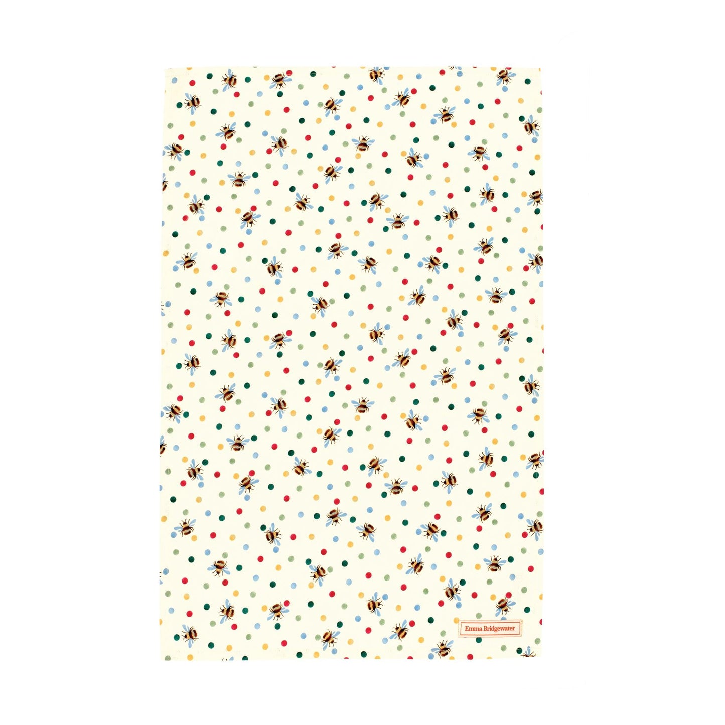 kitchentins - Emma Bridgewater Polka Dot & Bumble Bee design cotton tea towel