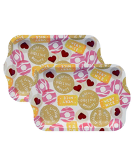 Emma Bridgewater - Biscuits Small Tin Tray, Set of 2