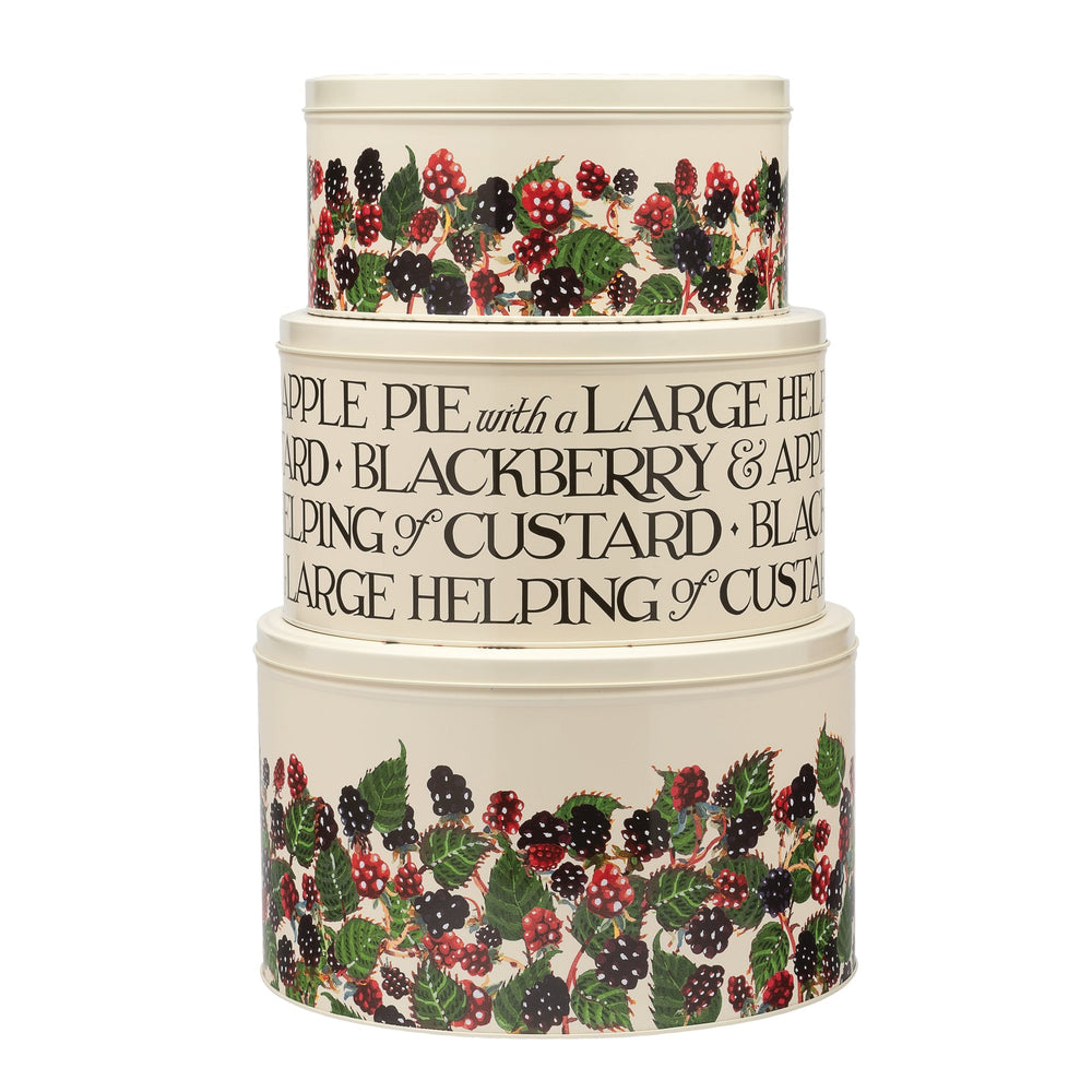Emma Bridgewater - Blackberry Set of 3 Round Cake Tins