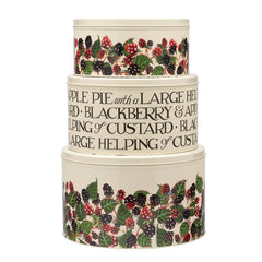 Emma Bridgewater - Blackberry Set of 3 Round Cake Tins