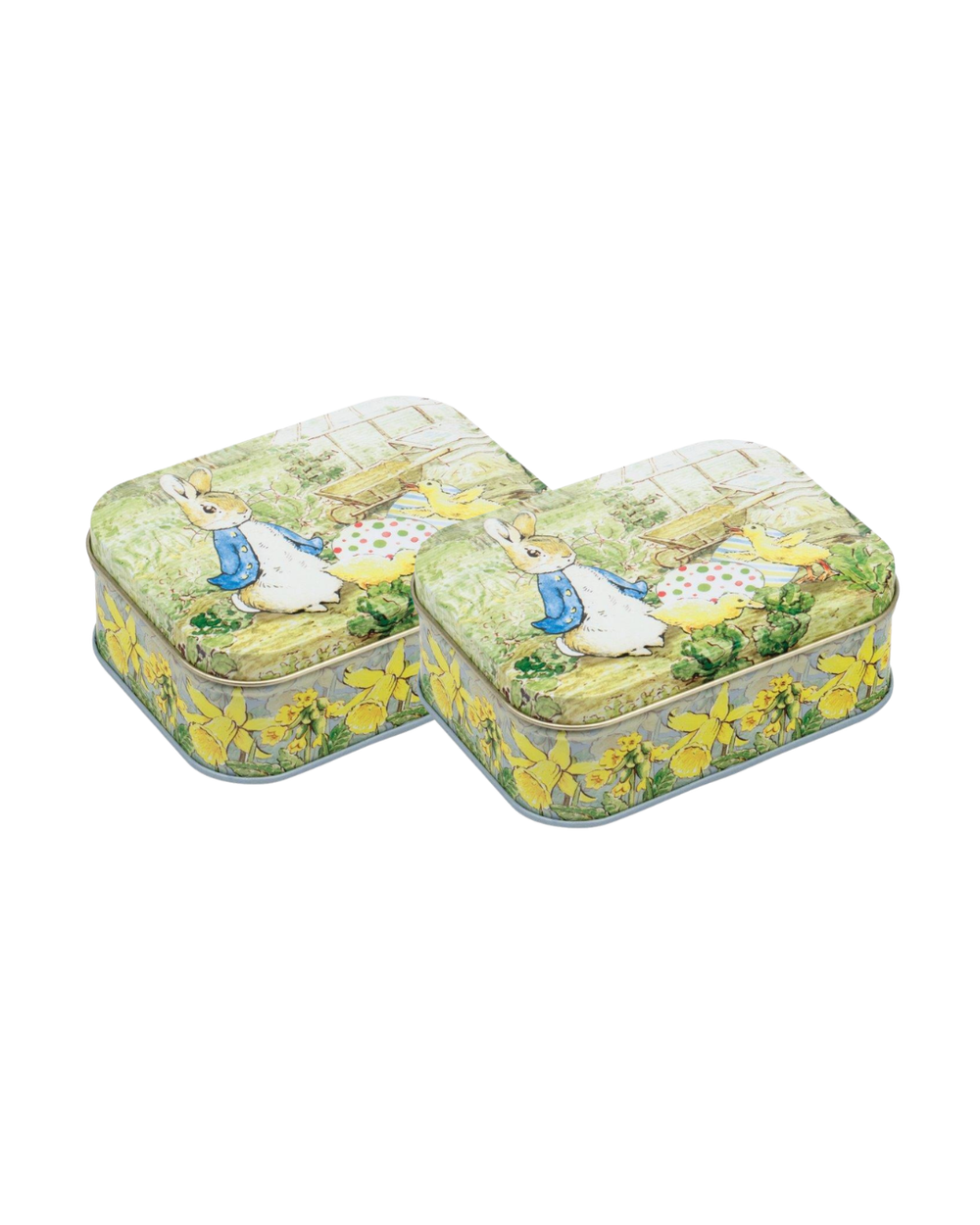Peter Rabbit Small Rectangular Tin, Set of 2