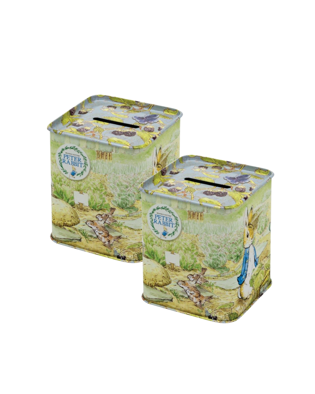 Peter Rabbit Money Box Tin - Kitchentins