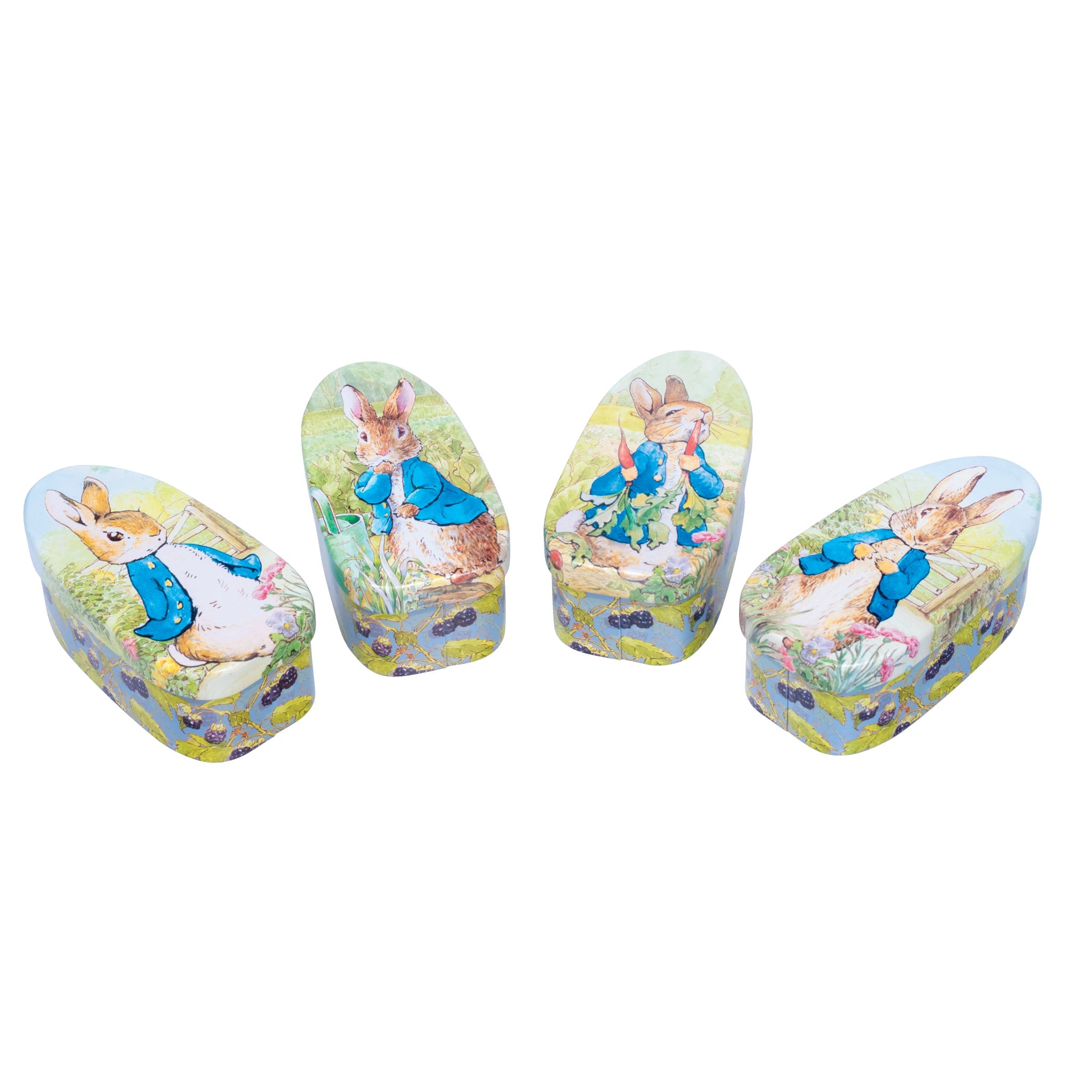 Peter Rabbit - Set of 4 Oval tins | Kitchentins.com