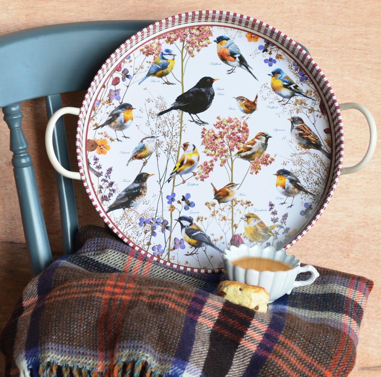 Bird Watching Large Handled Tray lifestyle image - Kitchentins