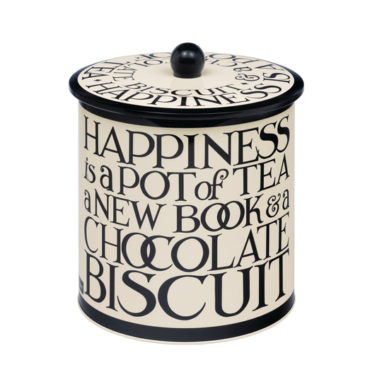 Emma Bridgewater - Black Toast Biscuit Barrel - Kitchentins.com