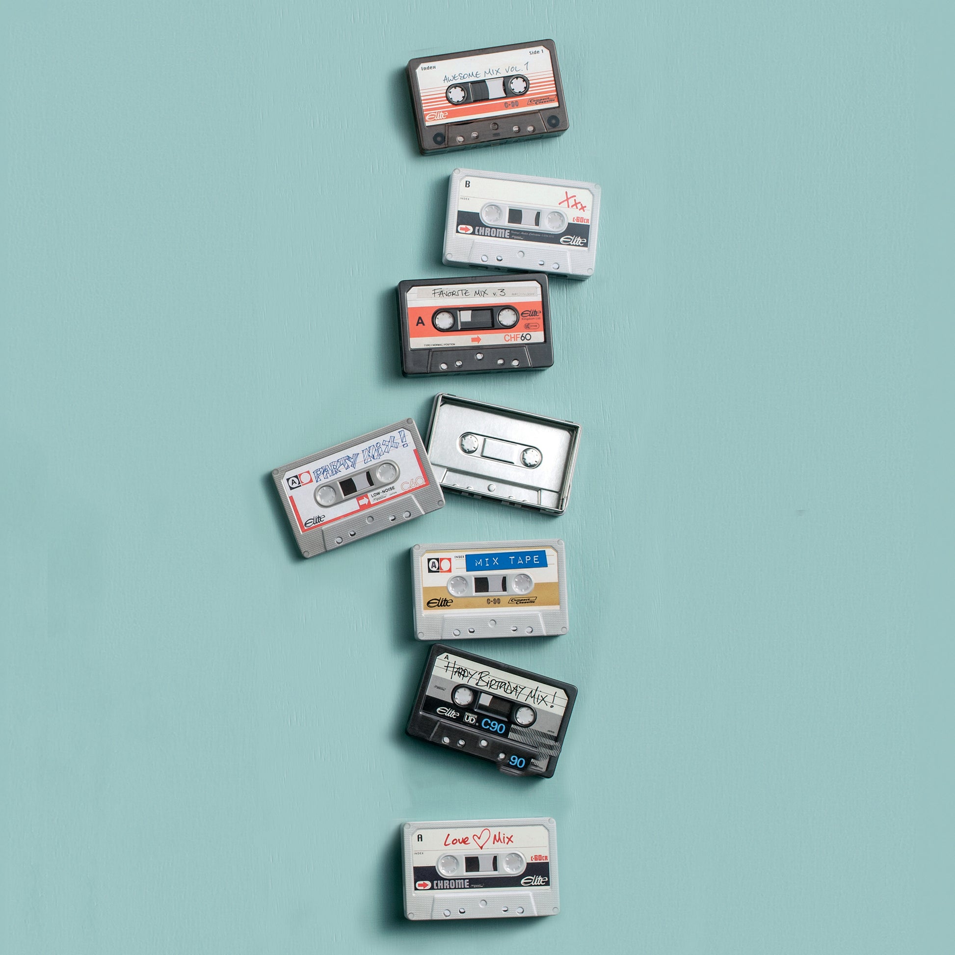 Cassette Tape Tin - Set of 6 - Kitchentins.com