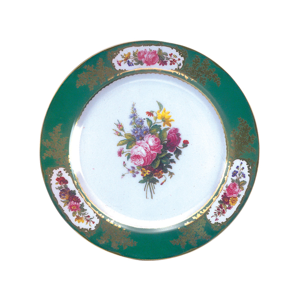 Decorative Tin Plate - Sevres Green