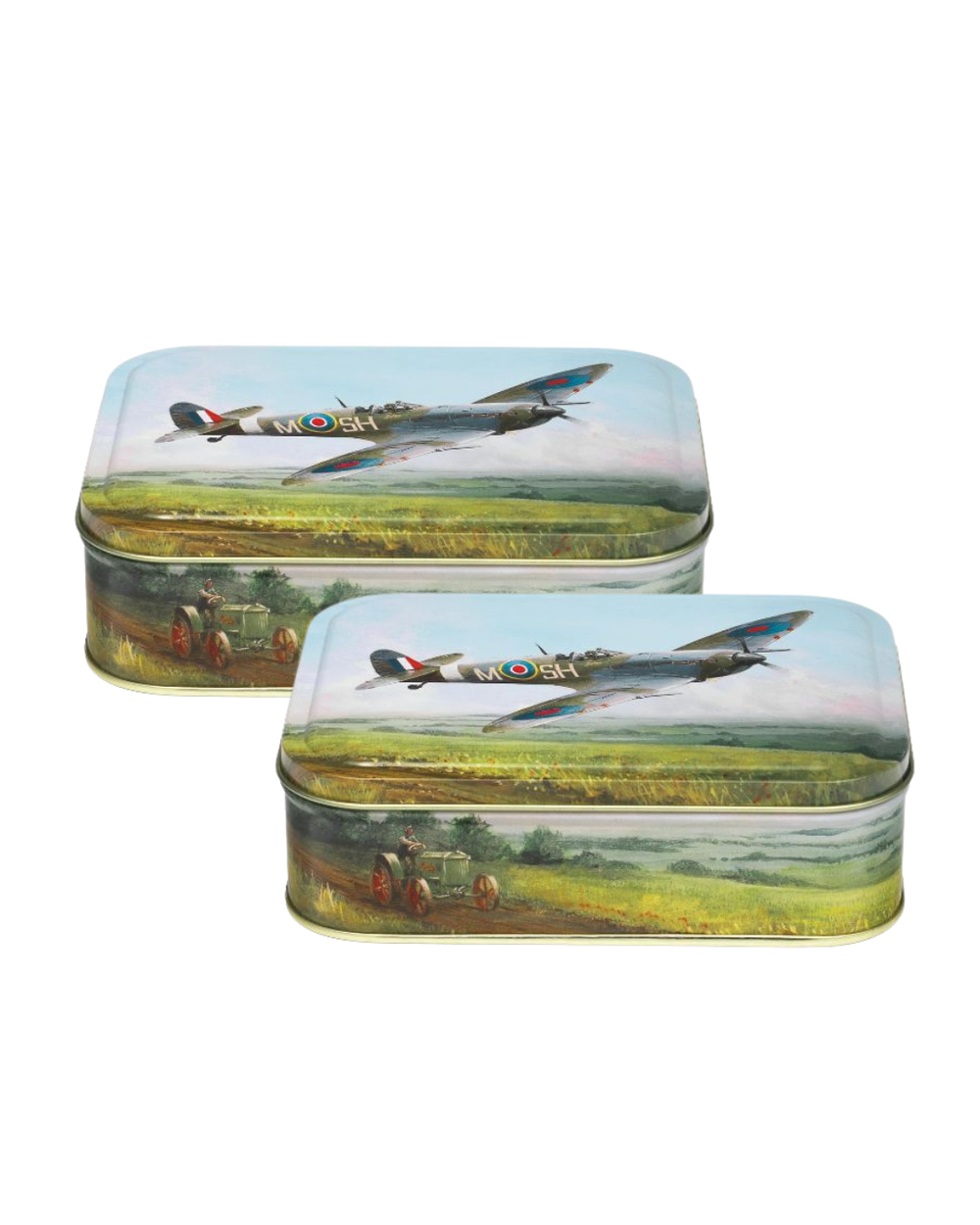 Derek Blois - Spitfire Small Rectangular Tin, Set of 2