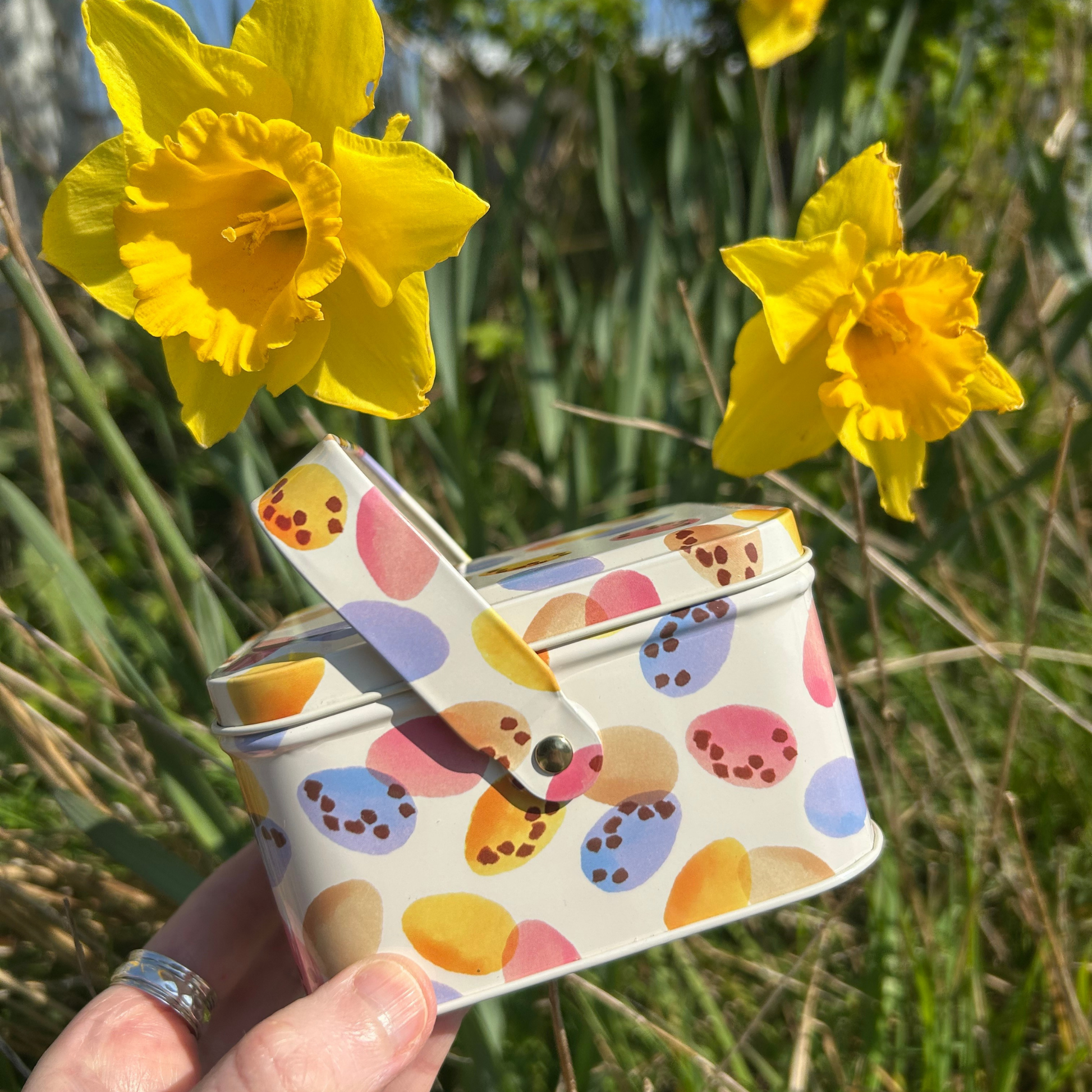 Kitchentins- Emma Bridgewater Mini Eggs design Easter basket tin