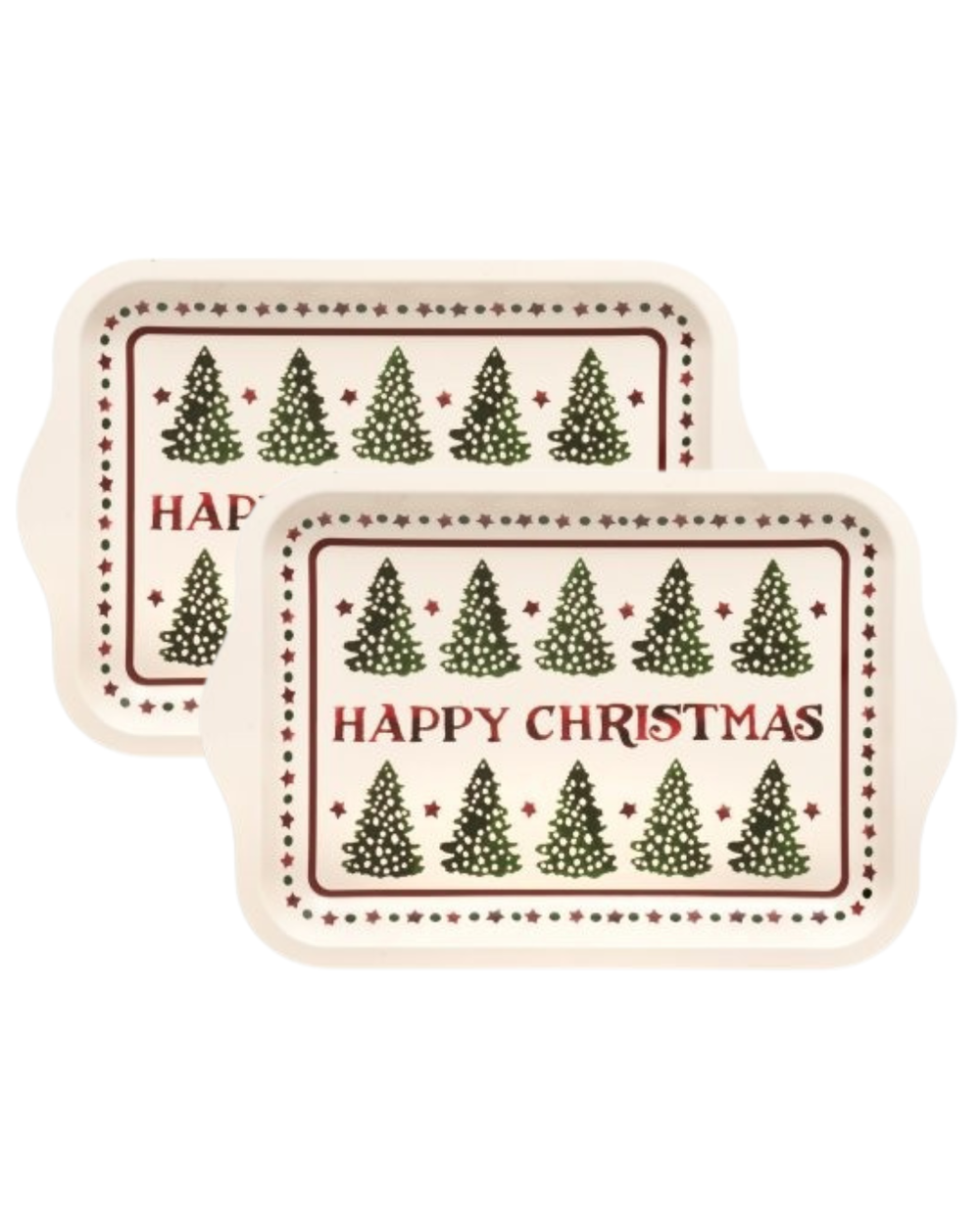 Emma Bridgewater - Christmas Joy Small Tin Tray, Set of 2