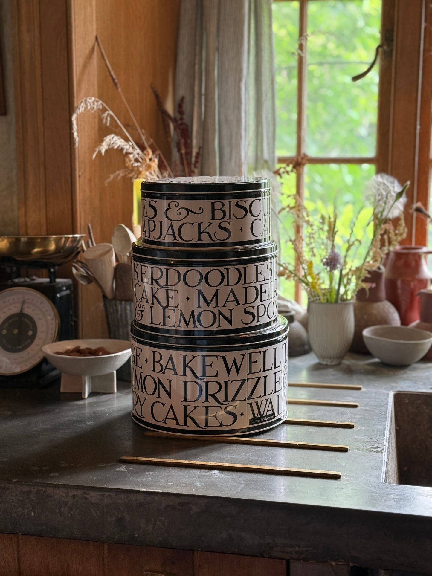 Emma Bridgewater Black Toast design set of 3 cake tins - Kitchentins