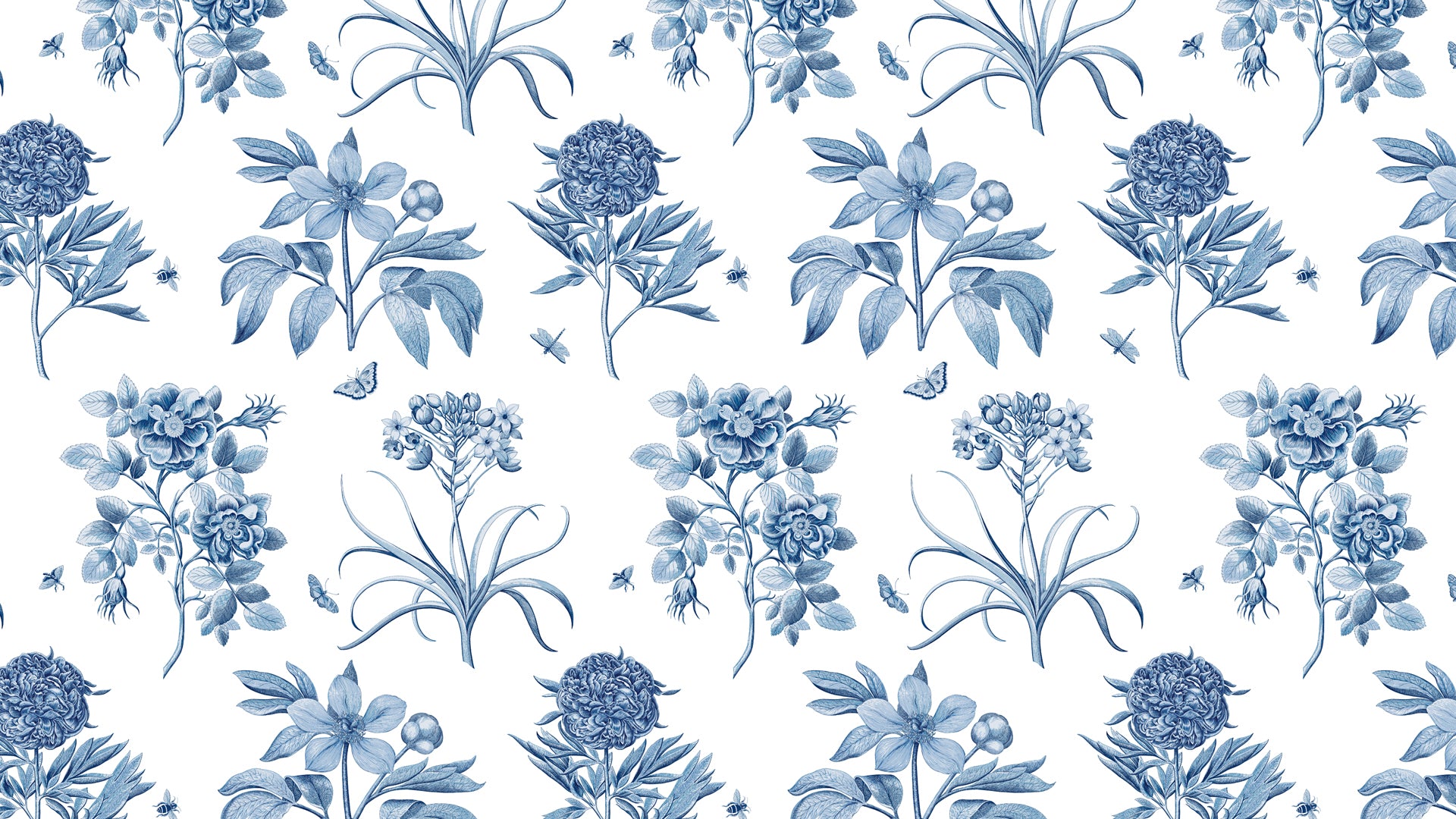 Kitchentins - Sanderson Etchings & Roses design