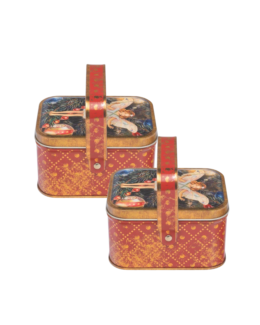 Flower Fairies - Christmas Fairy Handled Basket, Set of 2