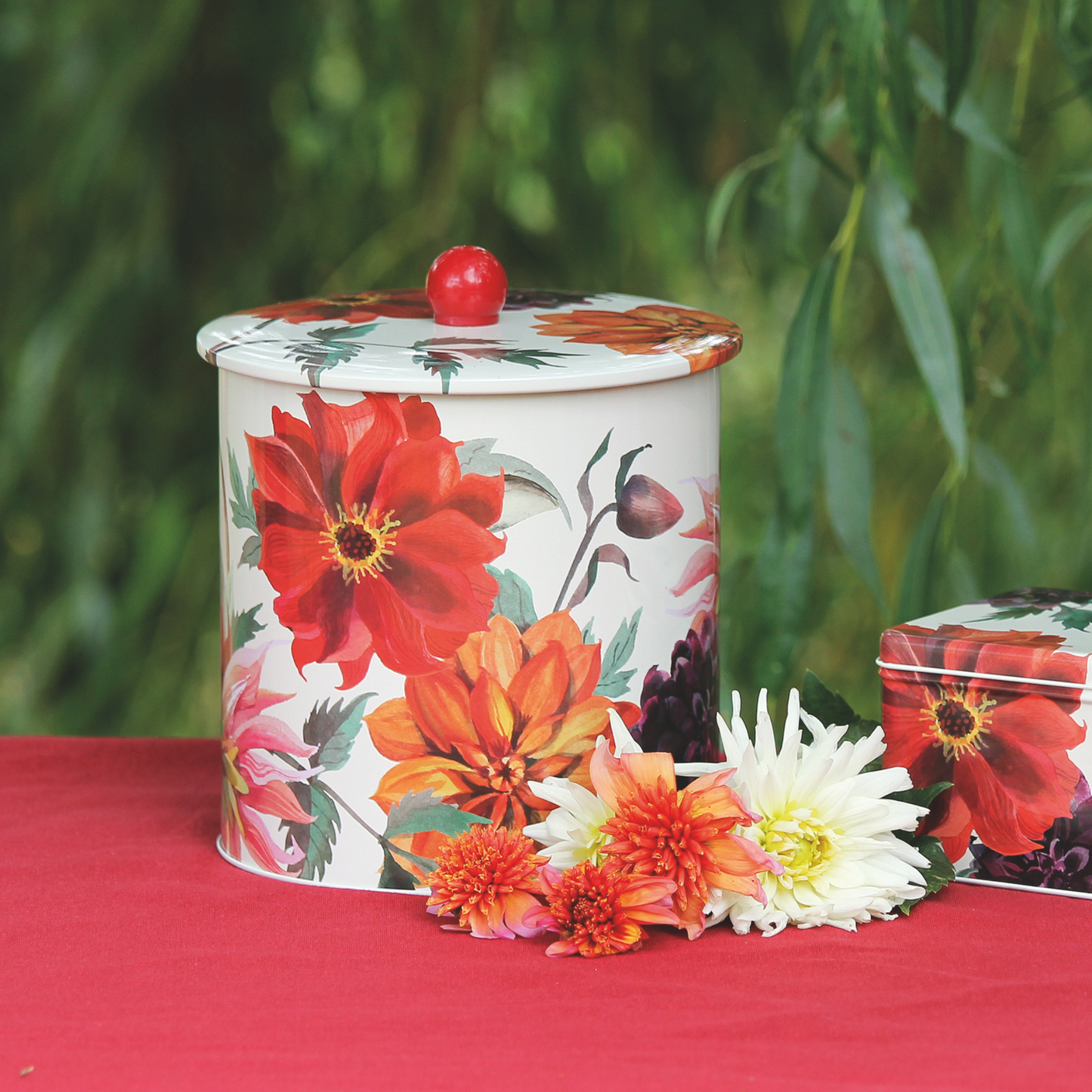 Kitchentins - Emma Bridgewater Flowers design Biscuit Barrel