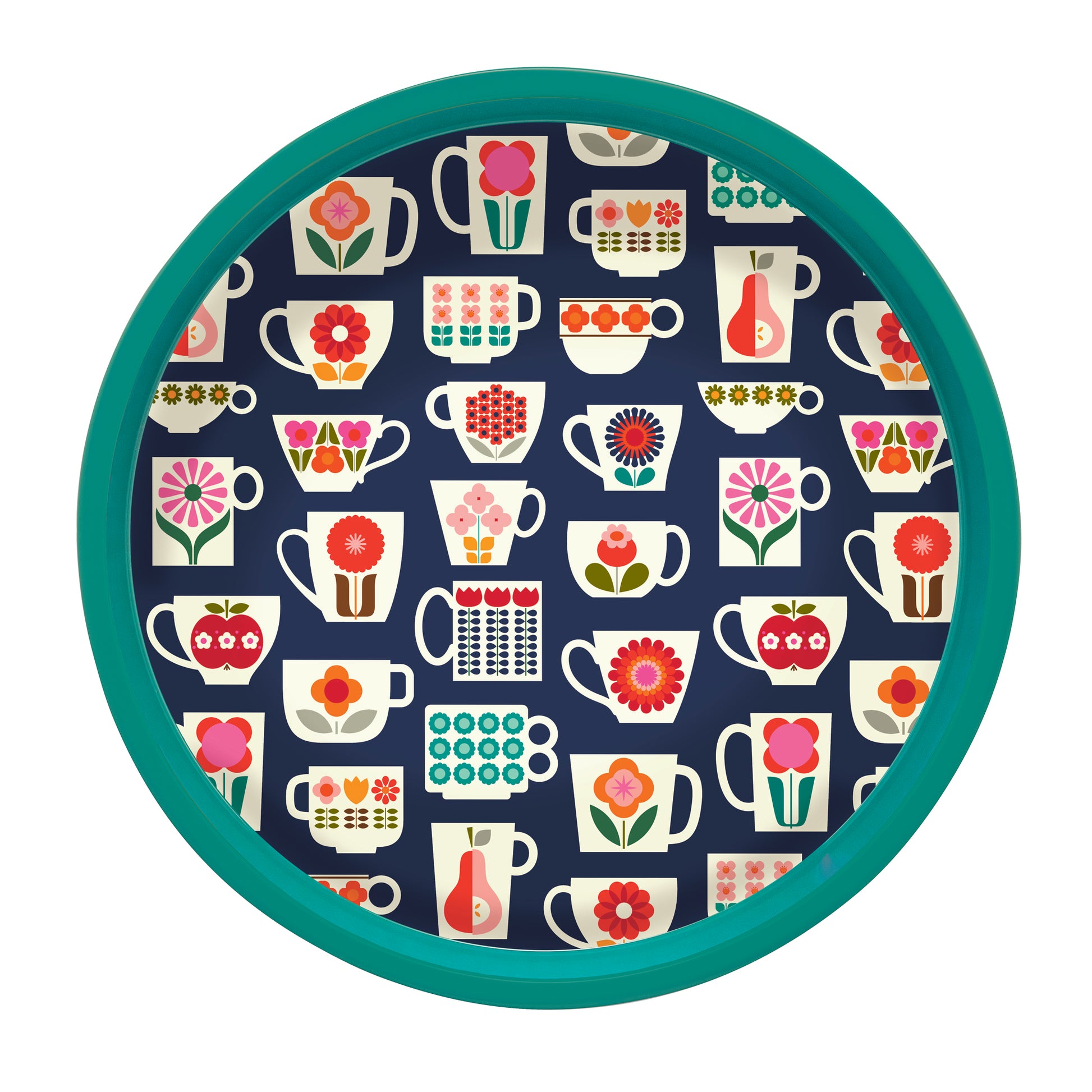 Kitchentins- Kate Rhees Teacup design deepwell tray