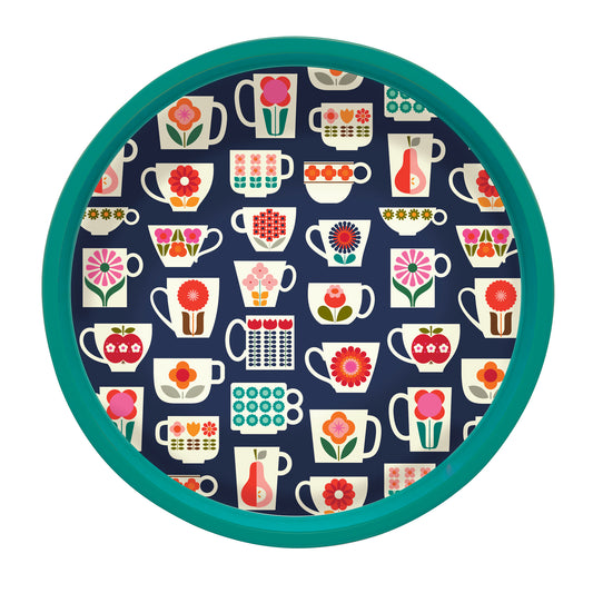 Kitchentins- Kate Rhees Teacup design deepwell tray