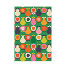 Kate Rhees- Pears & Flowers Tea Towel