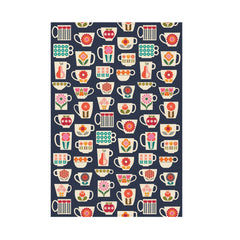 Kate Rhees- Teacups Tea Towel