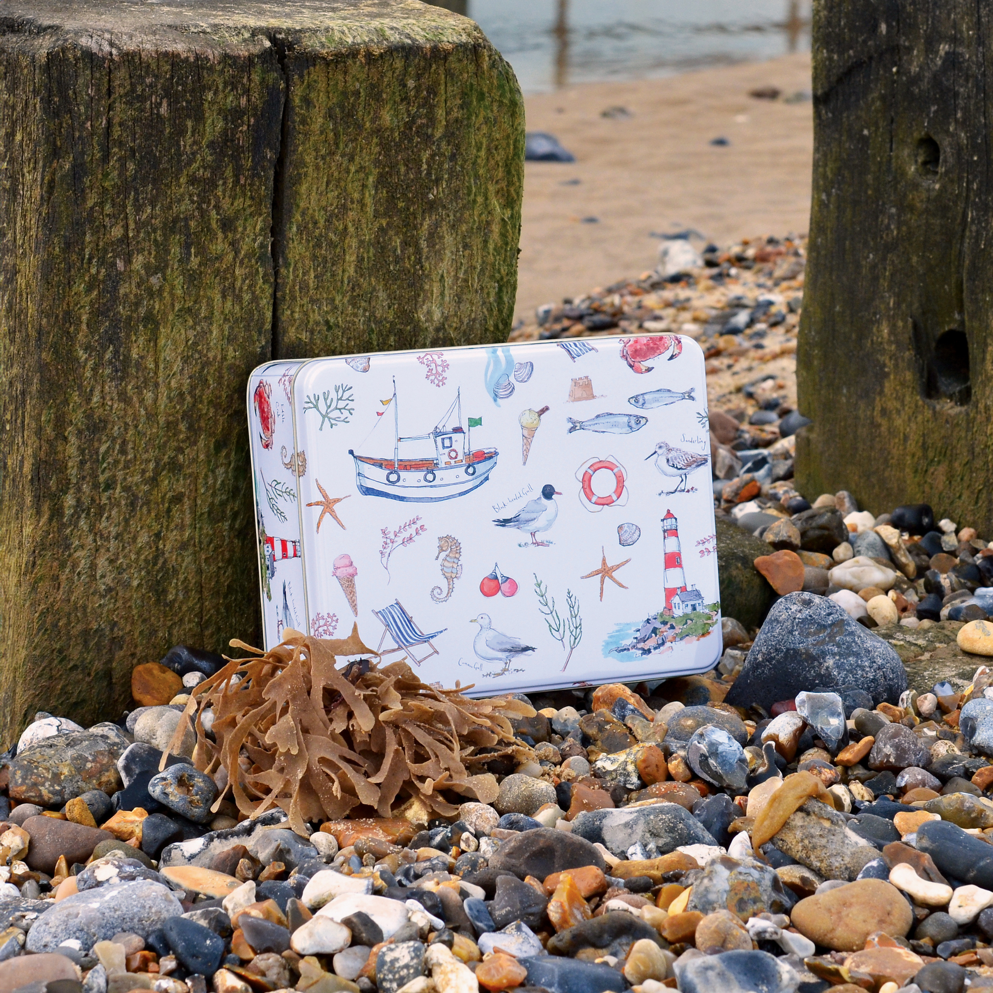 Kitchentins - Madeleine Floyd Seaside Design Deep Rectangular Tin