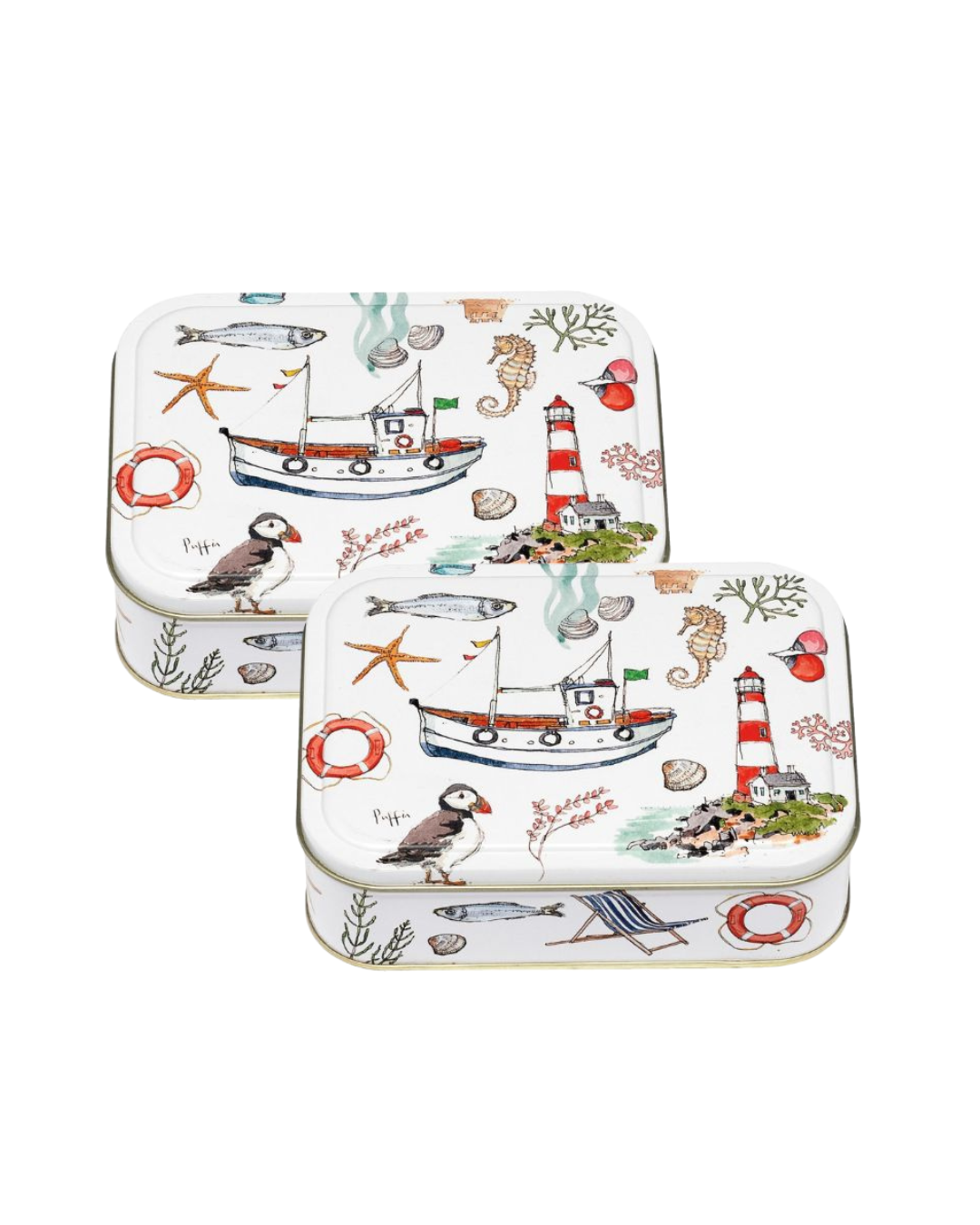 Madeleine Floyd - Seaside Design Small Rectangular Tin - Kitchentins