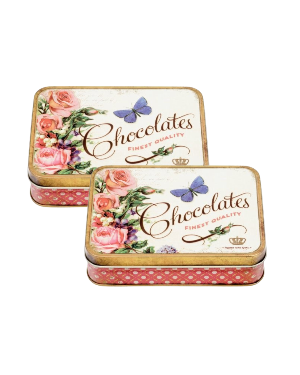 Nostalgia Small Rectangular Tin, Set of 2