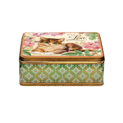 Nostalgia - 'With Love' Kitten Deep Rectangular Tin
