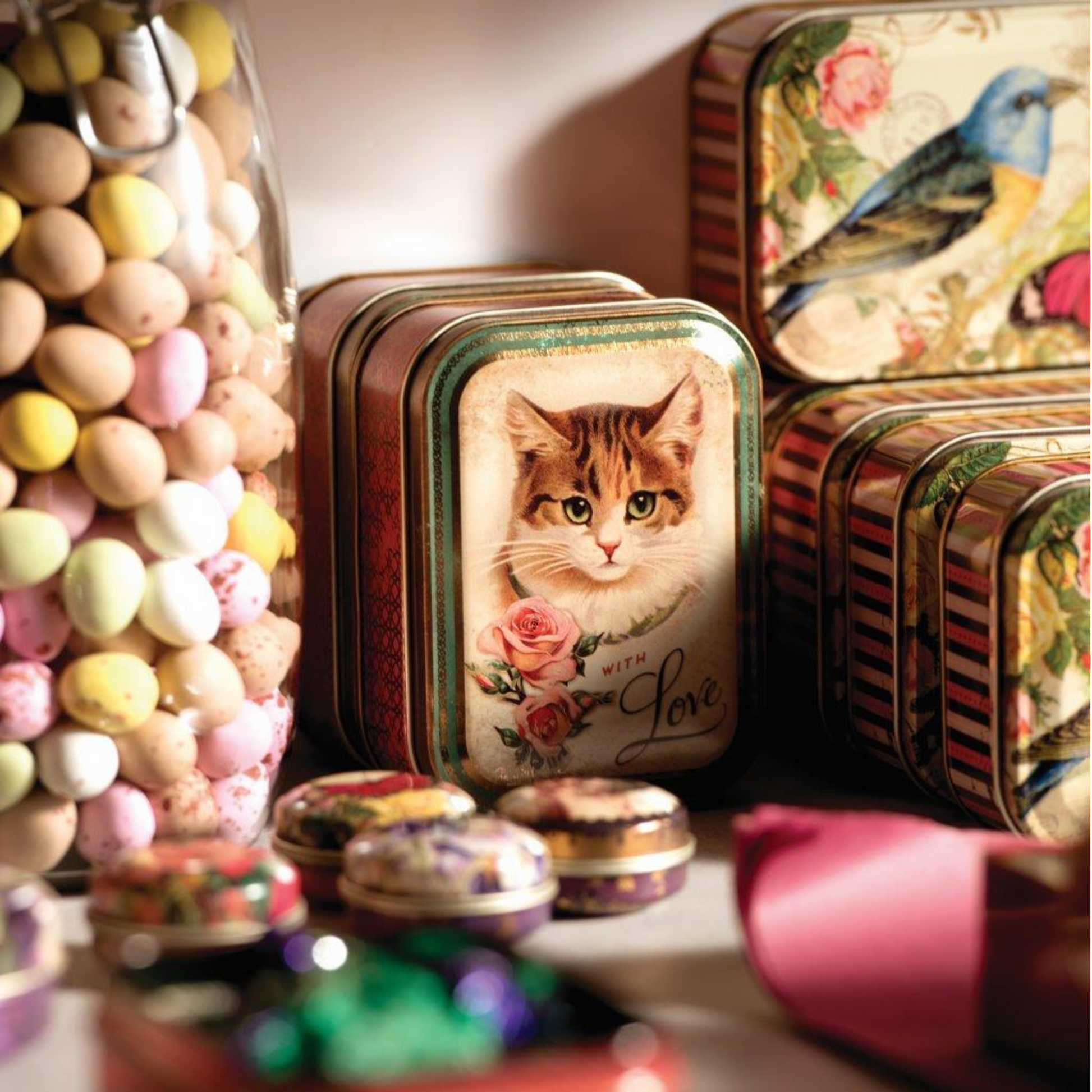 Nostalgia With Love Small Rectangular Tin - Kitchentins.com
