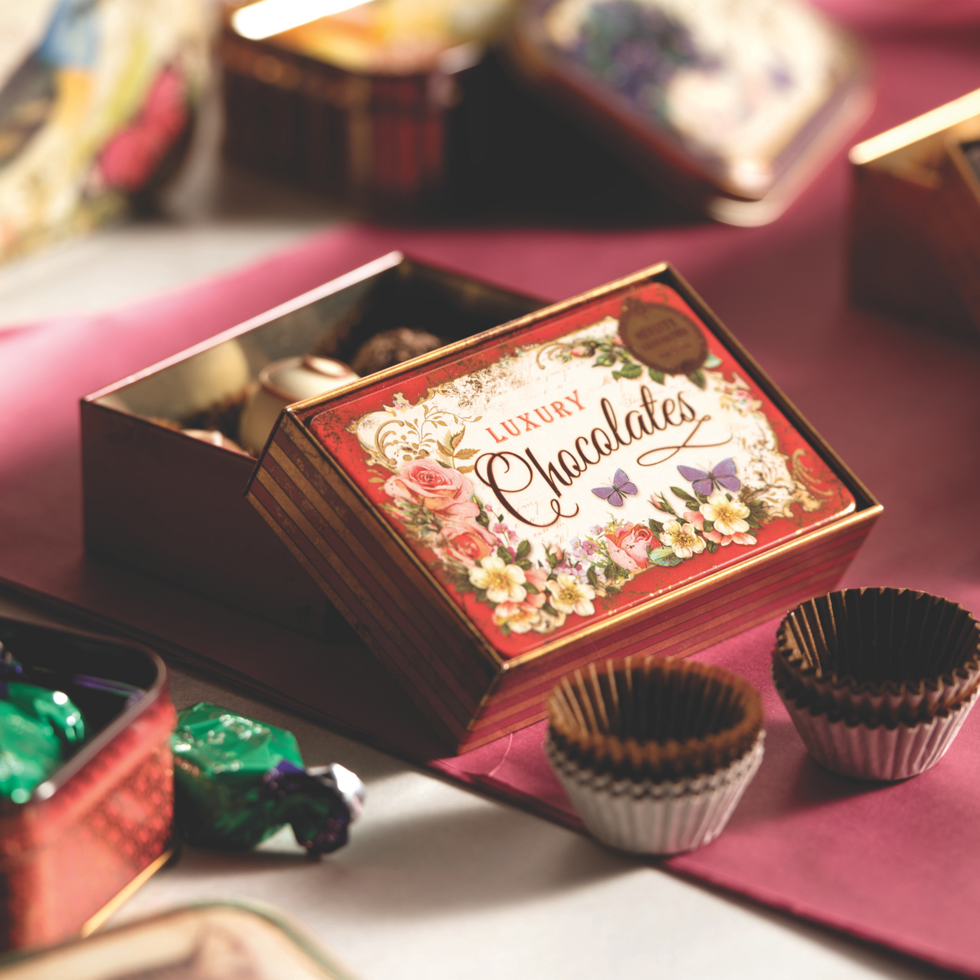 Kitchentins - Nostalgia Vintage Chocolates small rectangular tin