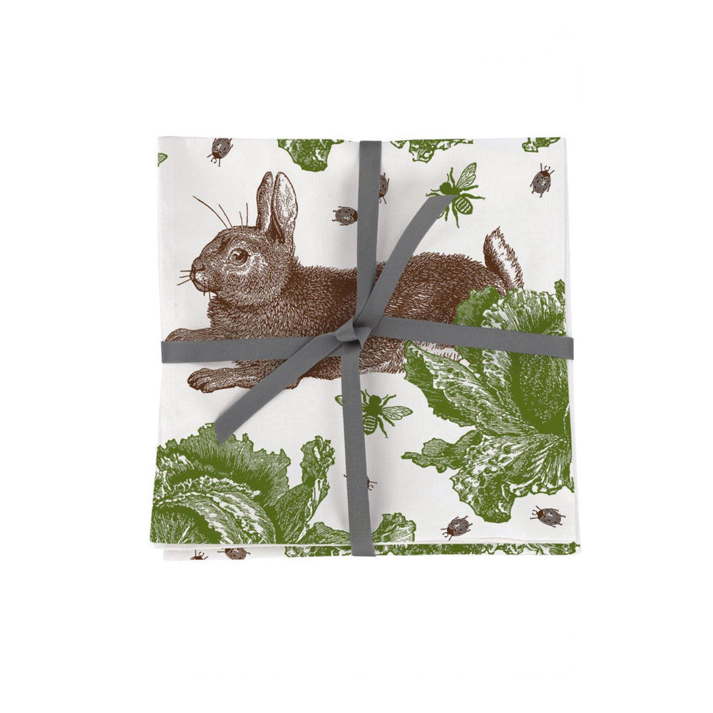 Thornback & Peel - Rabbit & Cabbage Napkin Set of Four