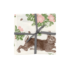 Thornback & Peel - Rabbit & Rose Napkin Set of Four