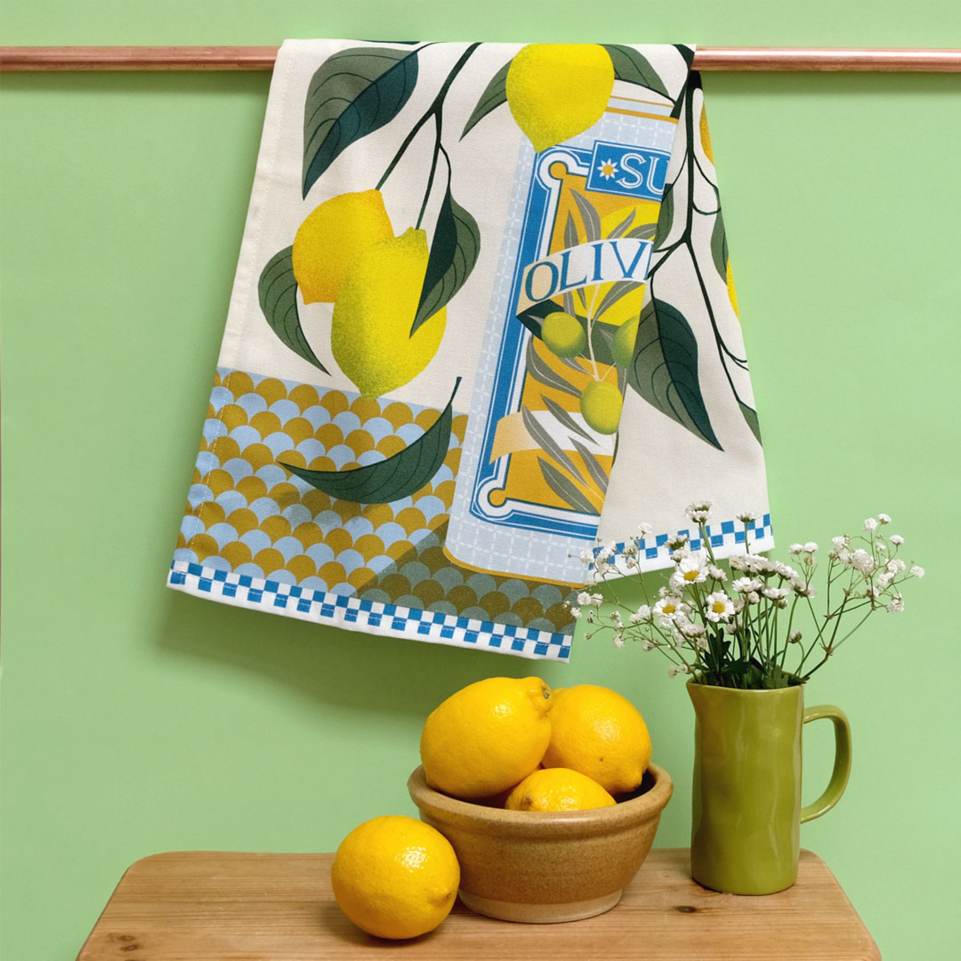 Kitchentins - Printer Johnson Lemon Tree Tea Towel