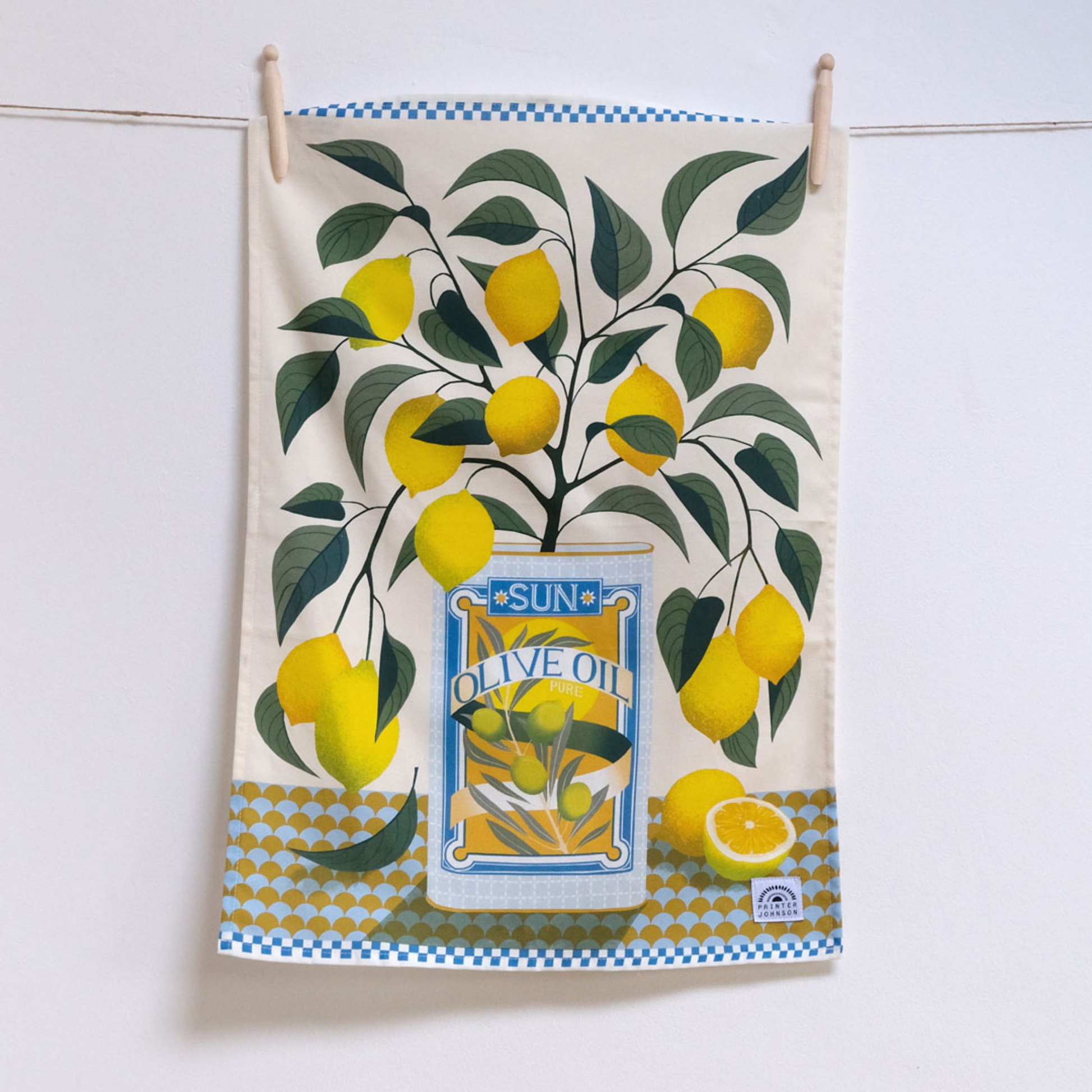 Kitchentins - Printer Johnson Lemon Tree Tea Towel