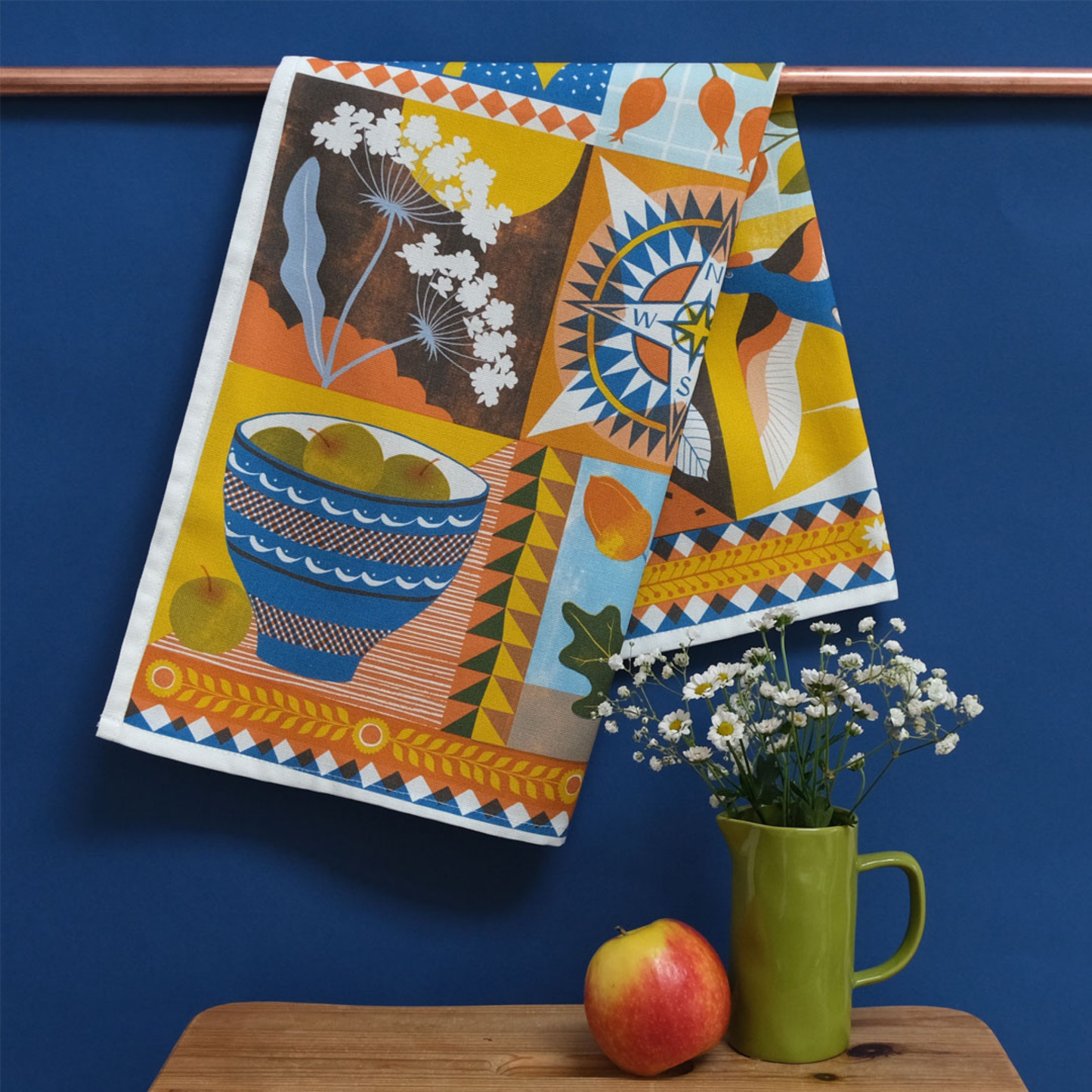 Kitchentins - Printer Johnson September Tea Towel