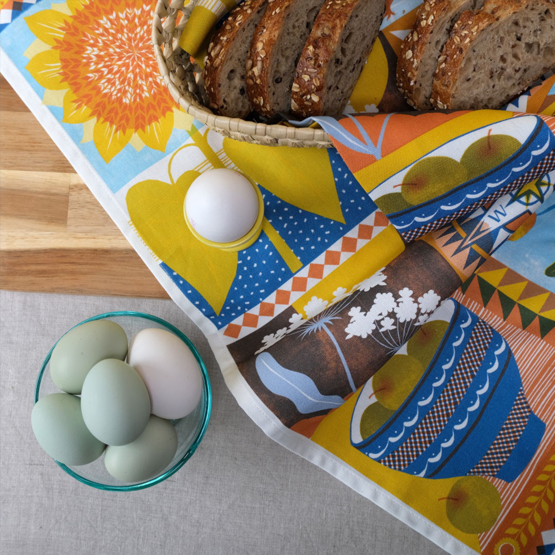 Kitchentins - Printer Johnson September Tea Towel