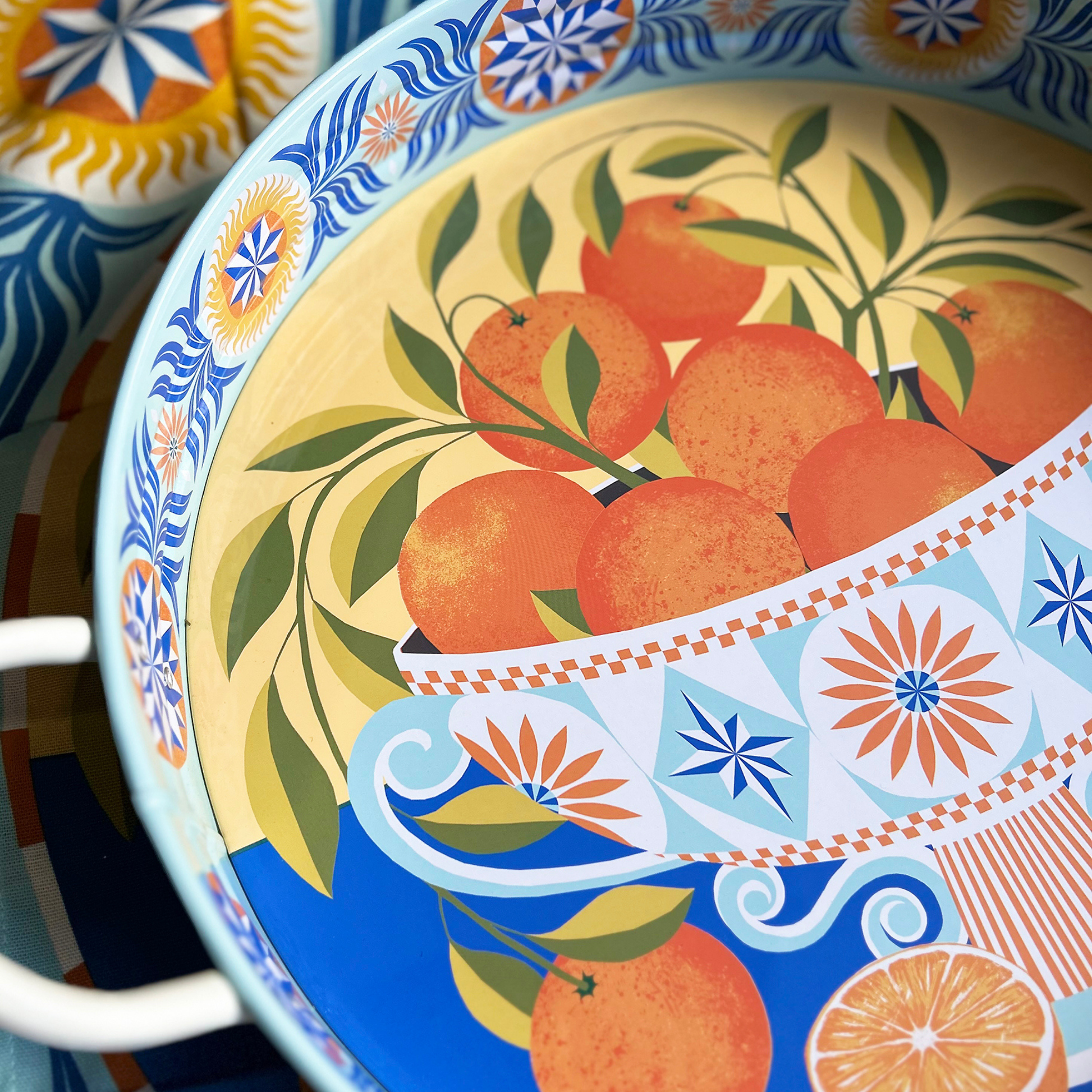 Kitchentins - Printer Johnson Oranges Large Handle Tray