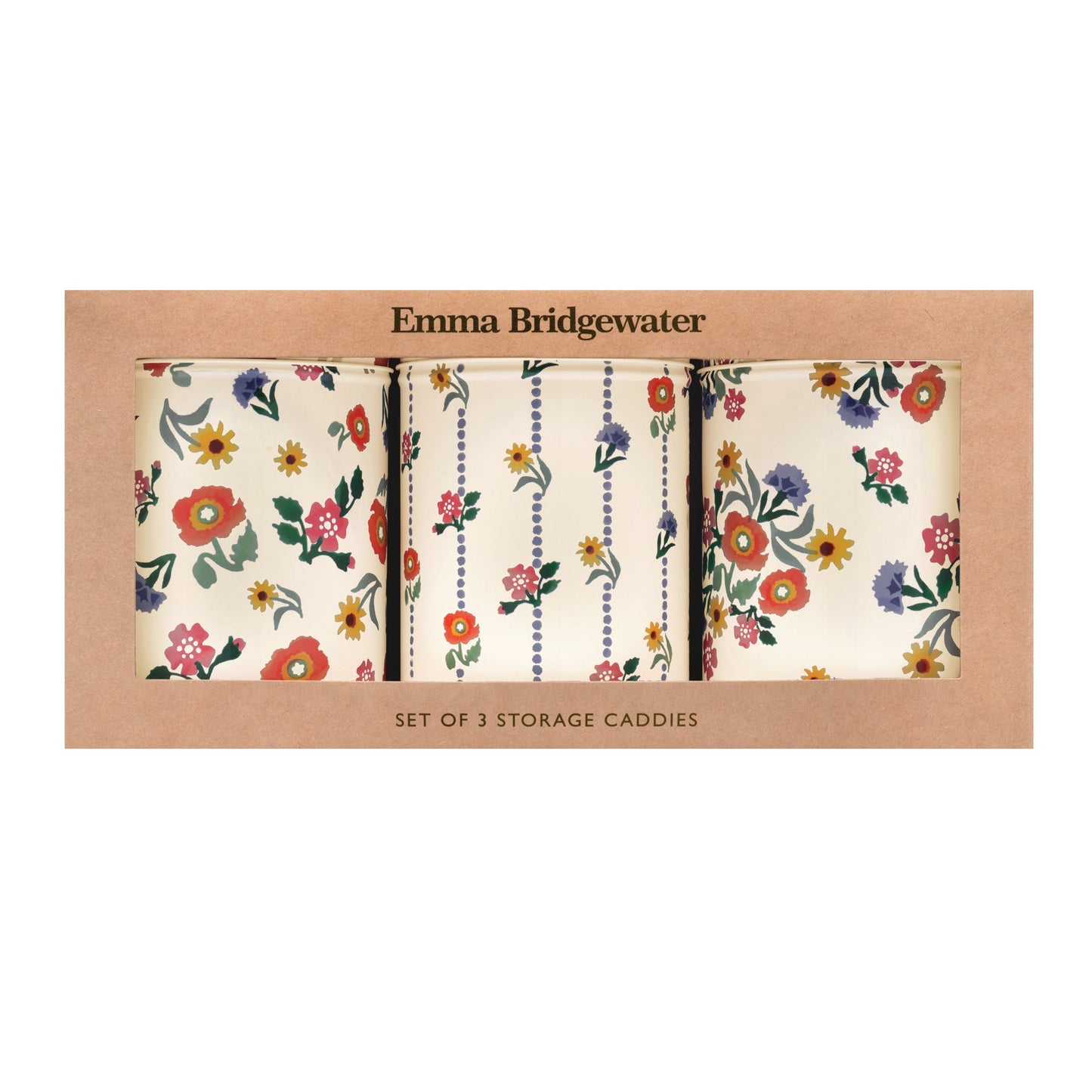 Kitchentins - Emma Bridgewater - Poppies Set of 3 Round Caddies