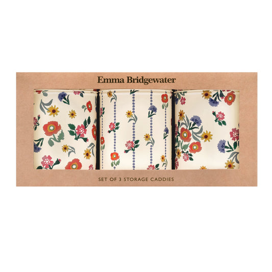 Kitchentins - Emma Bridgewater - Poppies Set of 3 Round Caddies