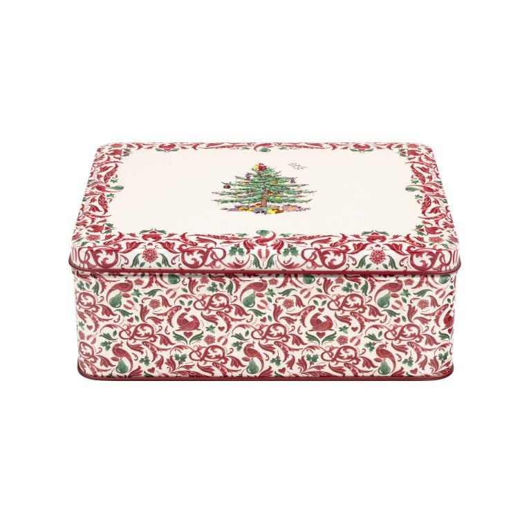 Spode Christmas Tree Deep Rectangular Tin - Kitchentins