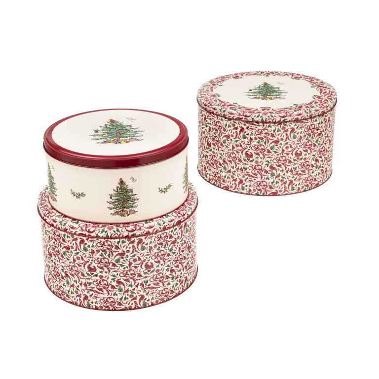 Spode Christmas Tree Set of 3 Cake Tins