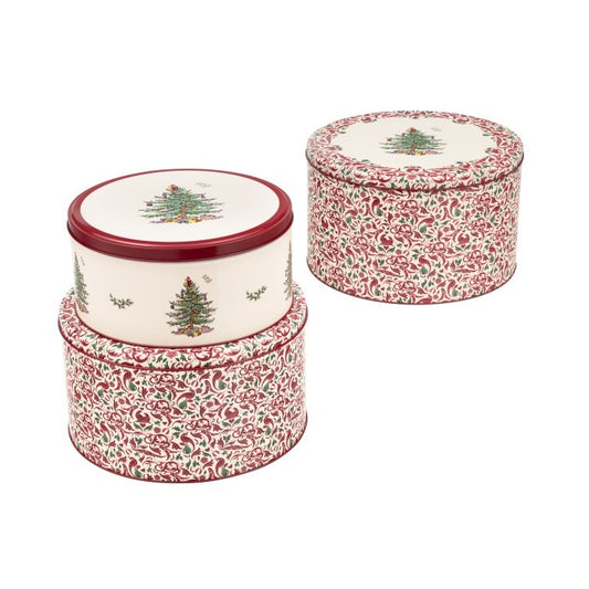 Spode Christmas Tree Set of 3 Cake Tins - Kitchentins