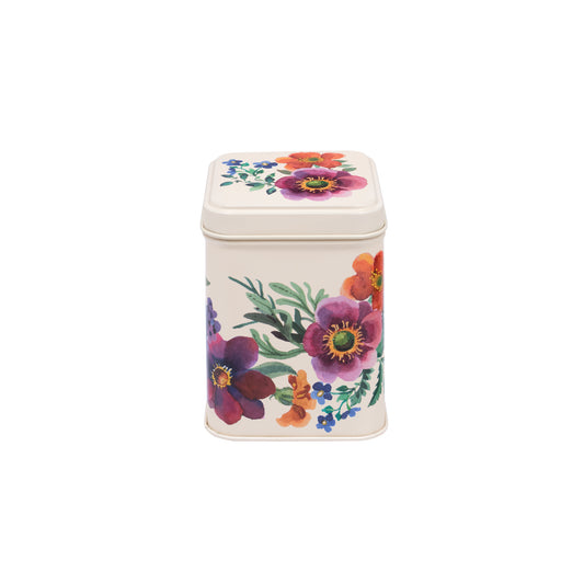 Kitchentins - Elitetins Emma Bridgewater 100gm Square tin in the Garden Flowers Range