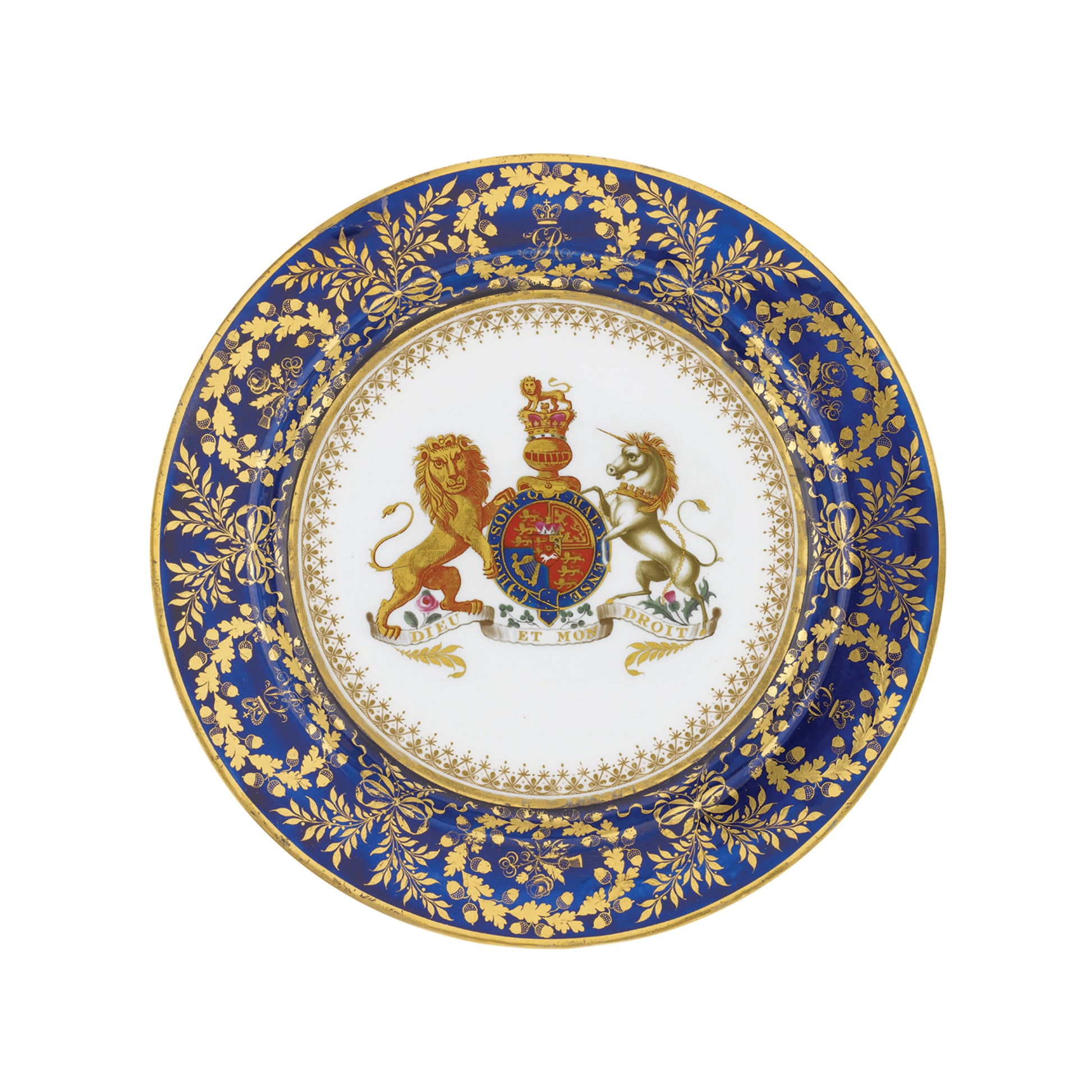 Kitchentins - Decorative Tin Plate- George III crest design